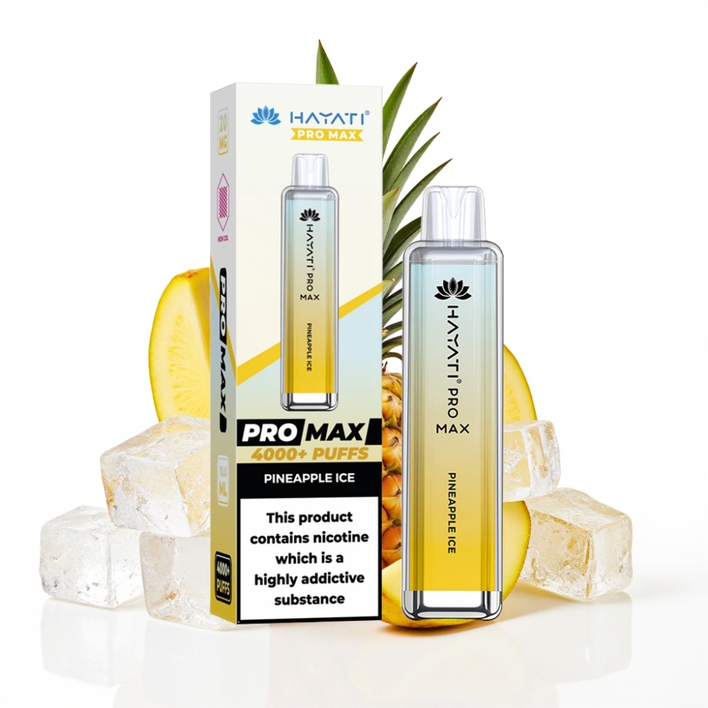 Hayati Pro Max 4000 Puffs Disposable Vape Ananas Glacé