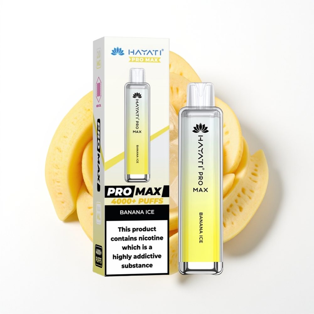Hayati Pro Max 4000 Puffs Disposable Vape Banane Glacée