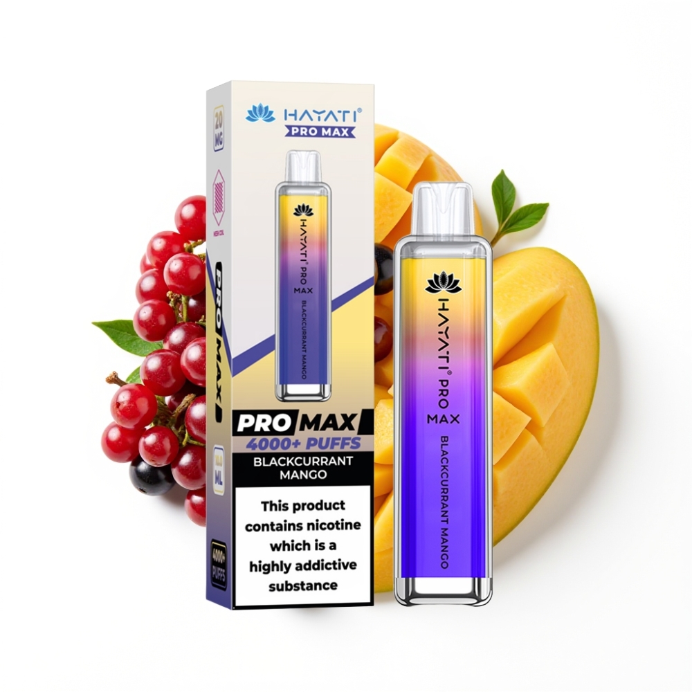 Hayati Pro Max 4000 Puffs Disposable Vape Cassis Mangue