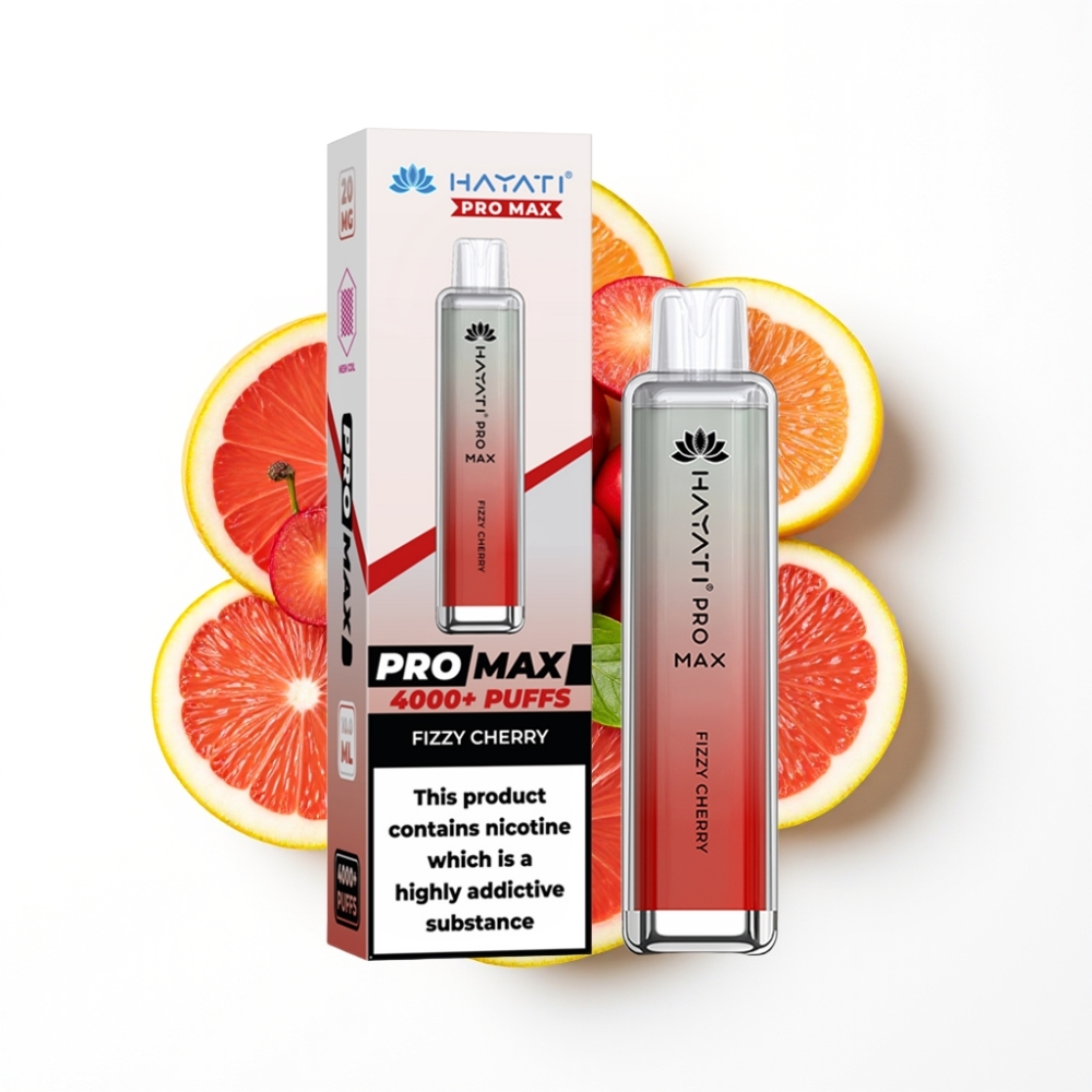 Hayati Pro Max 4000 Puffs Disposable Vape Cerise Pétillante