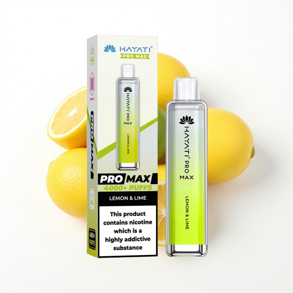 Hayati Pro Max 4000 Puffs Disposable Vape Citron & Citron Vert