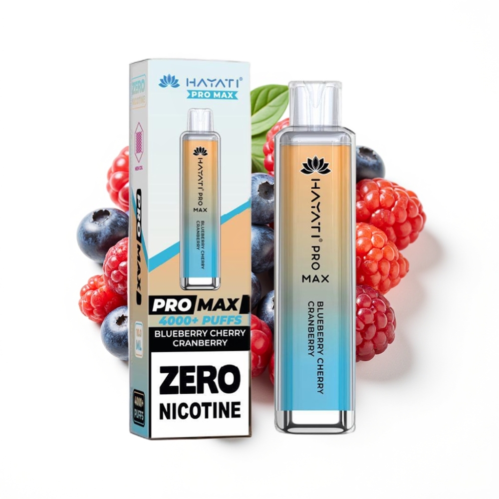 Hayati Pro Max 4000 Puffs Disposable Vape Myrtille Cerise Cranberry