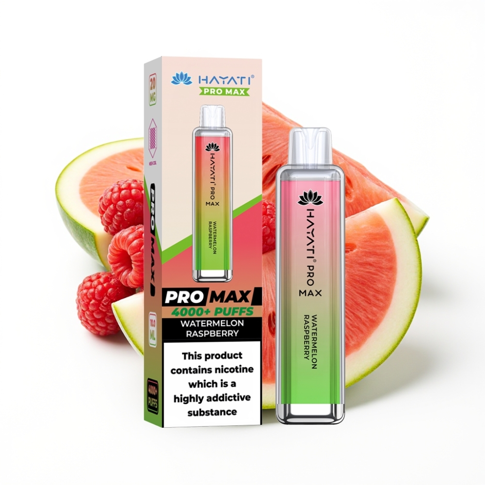 Hayati Pro Max 4000 Puffs Disposable Vape Pastèque Framboise