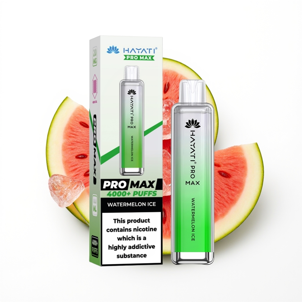 Hayati Pro Max 4000 Puffs Vape Jetable Glace Pastèque