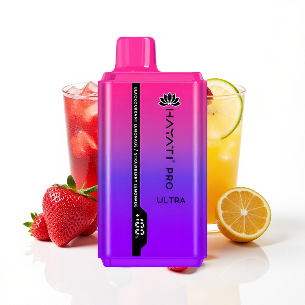 Hayati Pro Ultra 15000 Puffs Disposable Vape Cassis Citronnade Fraise Citronnade 850mAh 24ml
