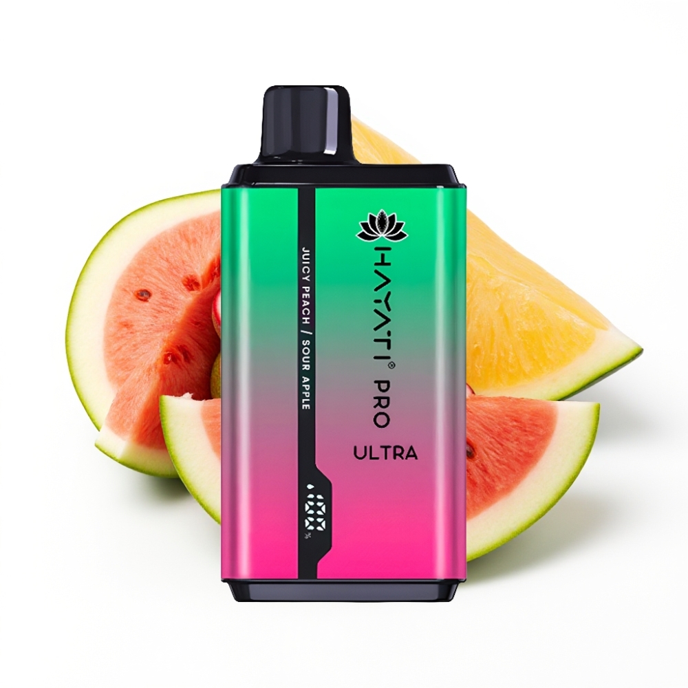 Hayati Pro Ultra 15000 Puffs Pastèque Kiwi Fruit de la Passion Disposable Vape