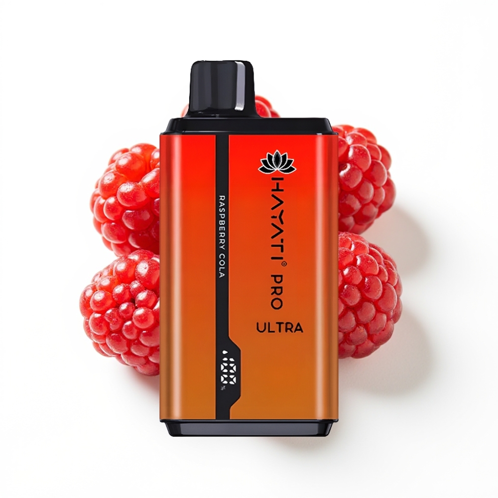 Hayati Pro Ultra 15000 Puffs Vape Disposable Framboise Cola 2×12ml 2%