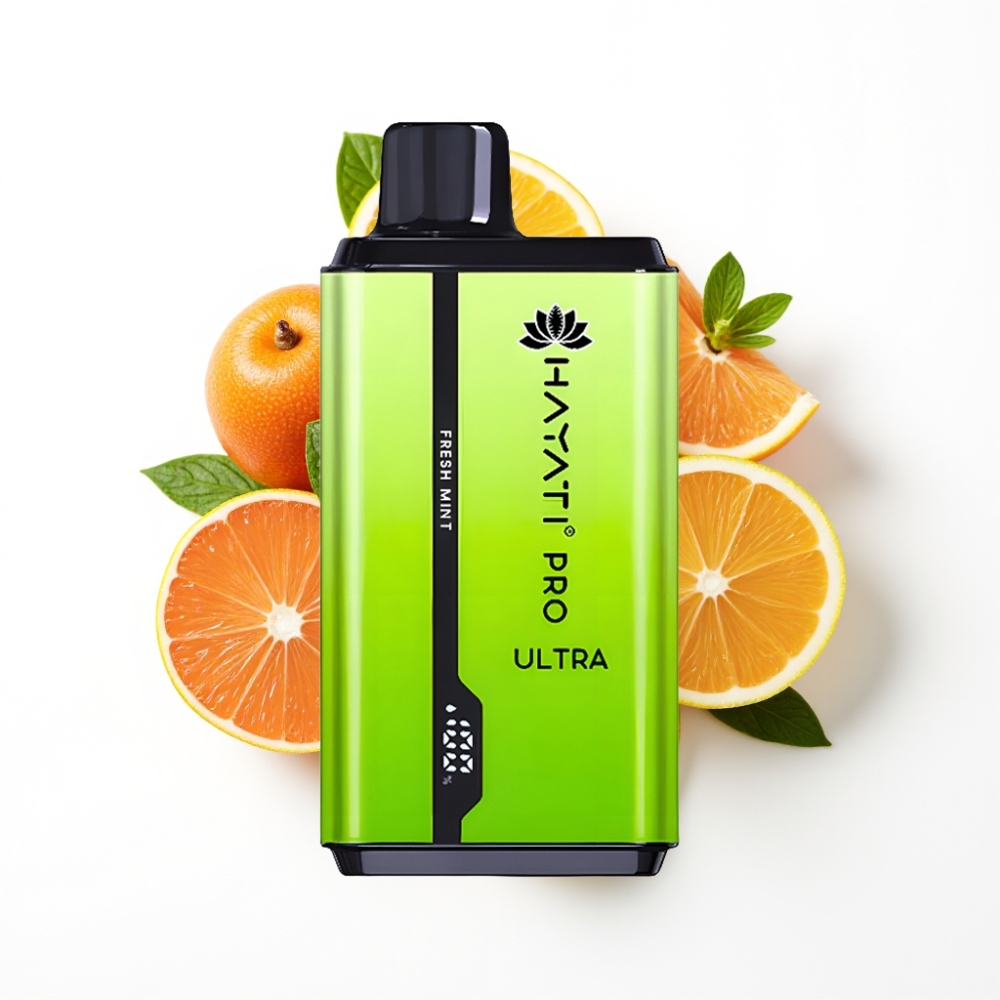 Hayati Pro Ultra 15000 Puffs Vape Disposable Menthe Fraîche 2×12ml 2%