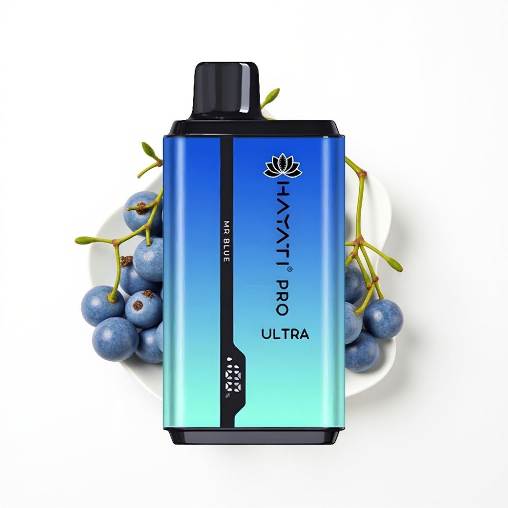 Hayati Pro Ultra 15000 Puffs Vape Disposable Monsieur Bleu 850mAh 24ml