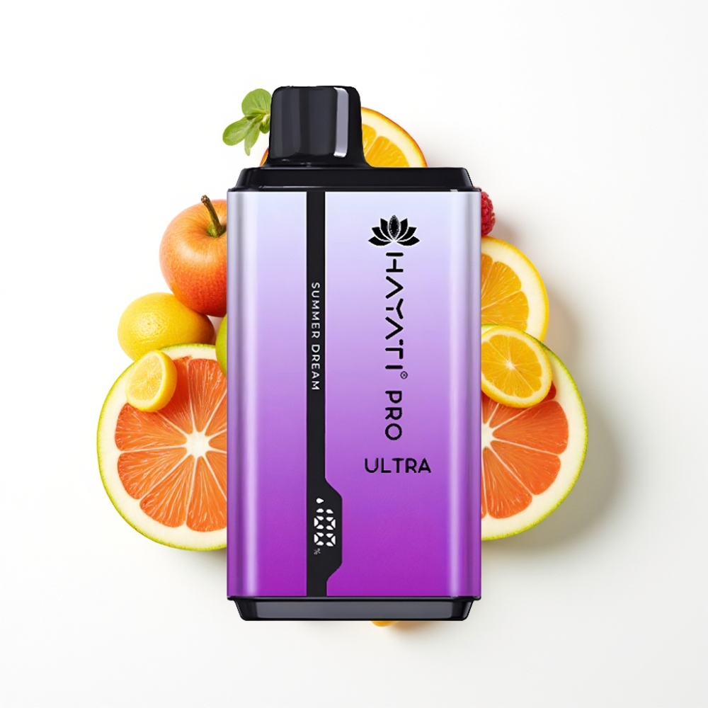 Hayati Pro Ultra 15000 Puffs Vape Disposable Rêve d'Été 2×12ml 2%