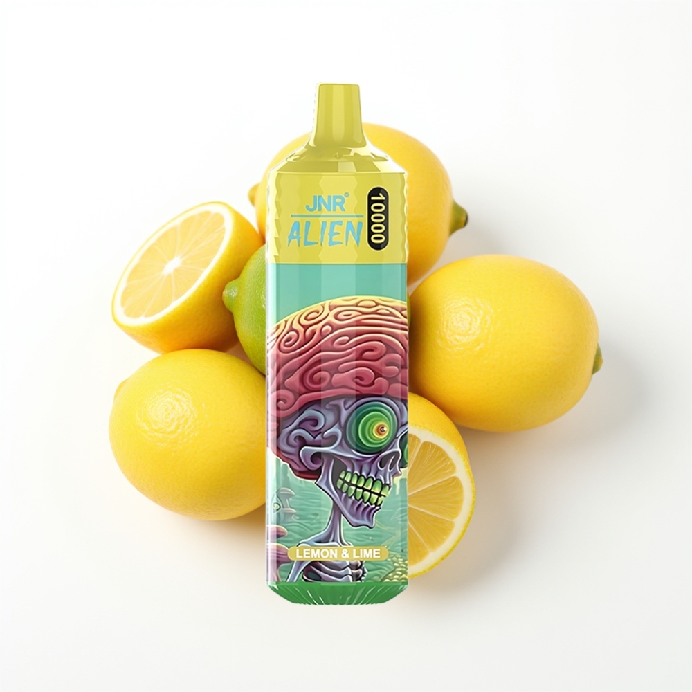 JNR Alien 10000 Puffs Citron & Citron Vert avec LED RGB et Charge Rapide Type-C