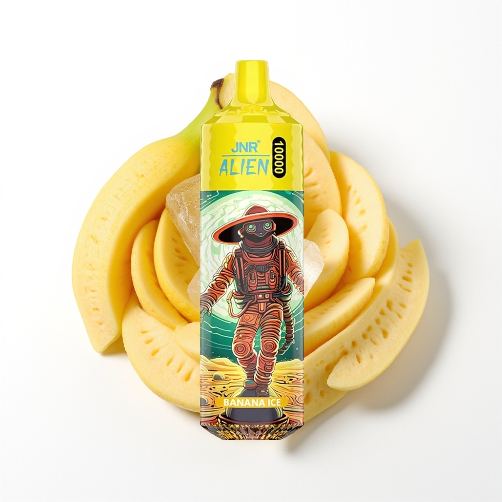 JNR Alien 10000 Puffs Vape Banane Glacée avec LED RGB et Type-C