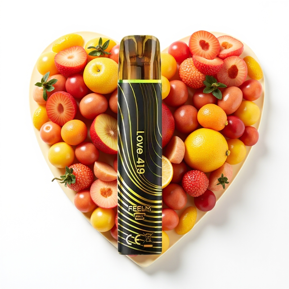 JNR Black&Golden 600+200 Puffs Disposable Vape Amour 419 avec 800 Puffs et 550mAh