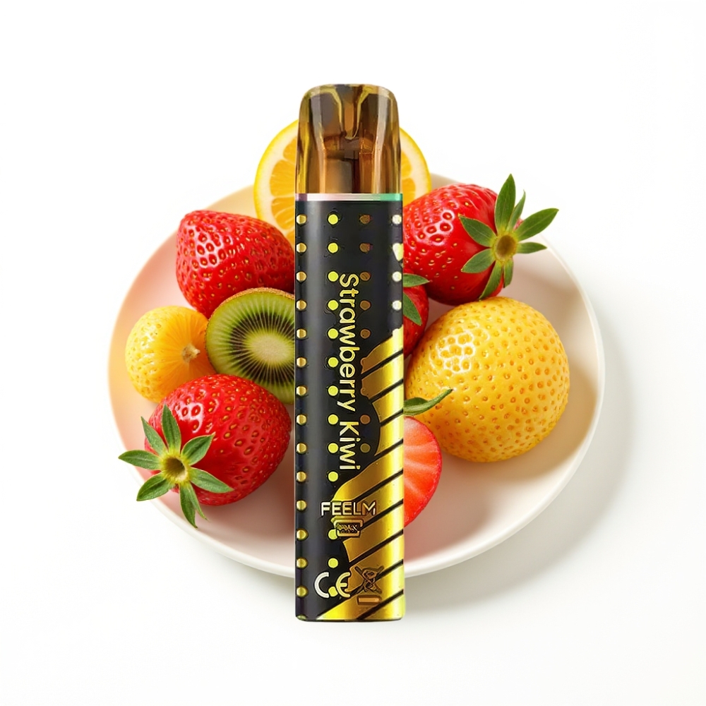 JNR Black&Golden 800 Puffs Disposable Vape Fraise Kiwi TPD 550mAh