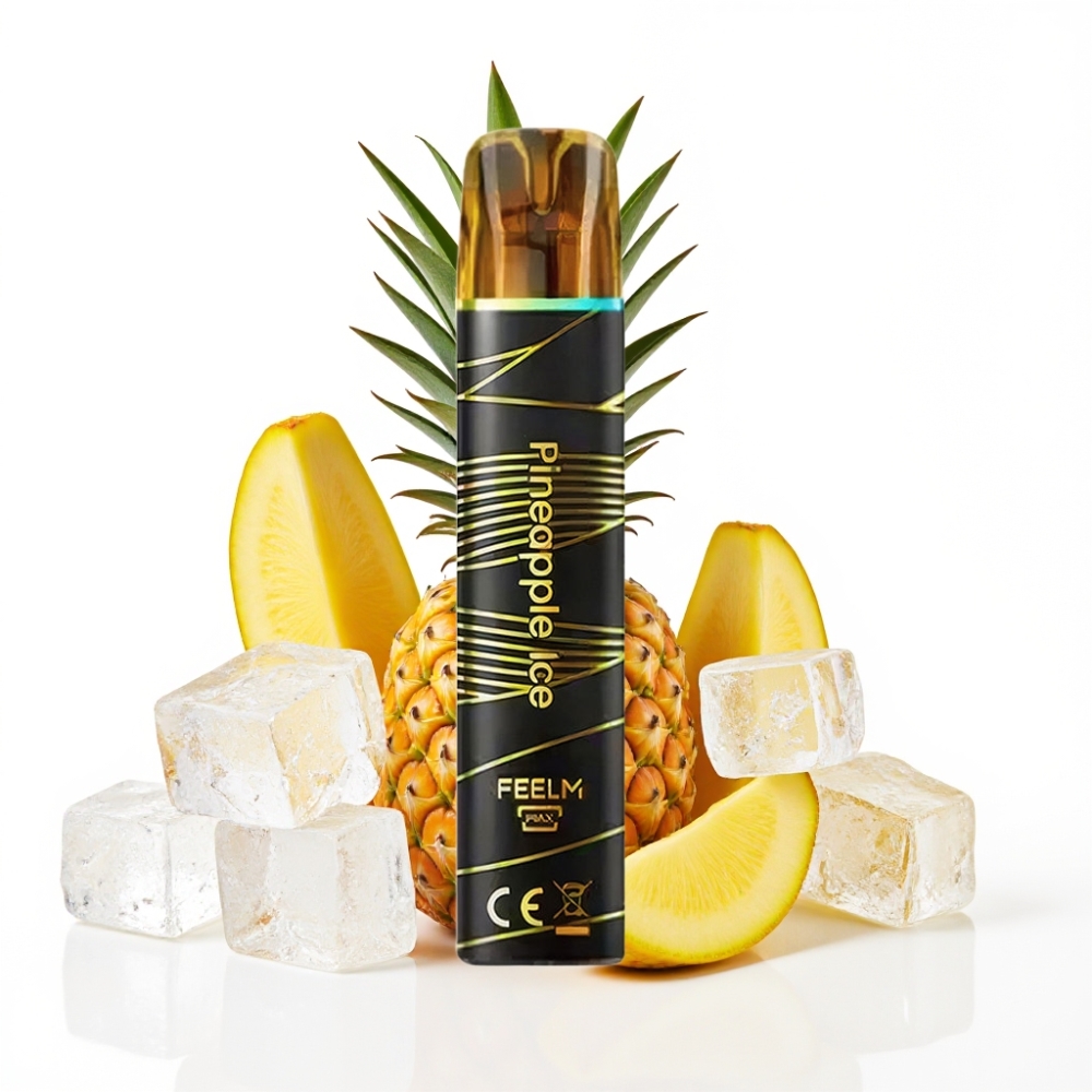 JNR Black&Golden 800 Puffs Disposable Vape Glace Ananas TPD