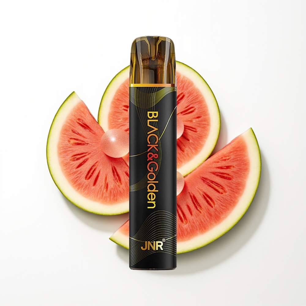 JNR Black&Golden 800 Puffs Disposable Vape Gomme Ballon Pastèque 2% Nicotine
