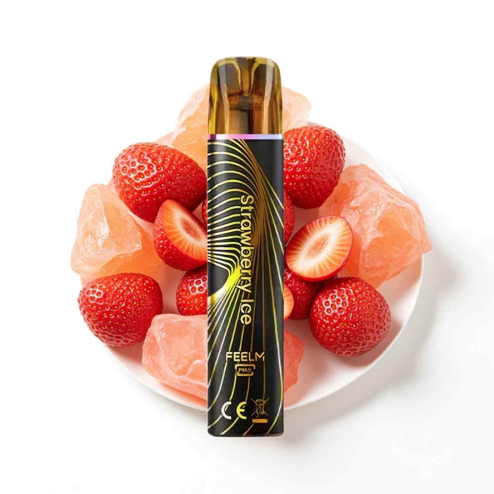 JNR Black&Golden 800 Puffs Glace à la Fraise Disposable Vape
