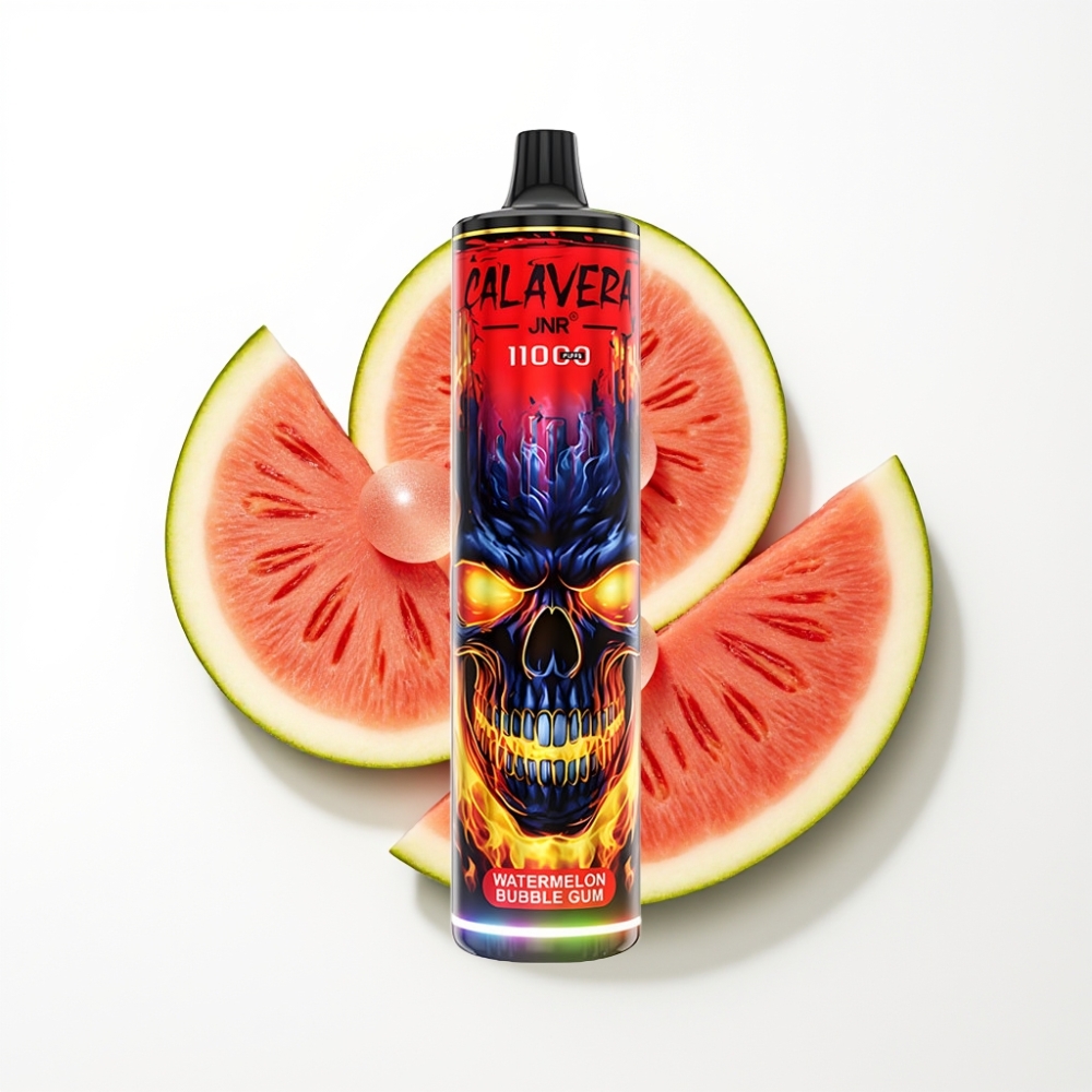 JNR Calavera 11000 Puffs Disposable Vape Gomme Ballon Pastèque avec Port Type-C