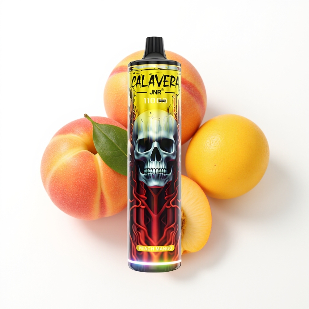 JNR Calavera 11000 Puffs Disposable Vape Pêche Mangue avec Port Type-C et 21ml