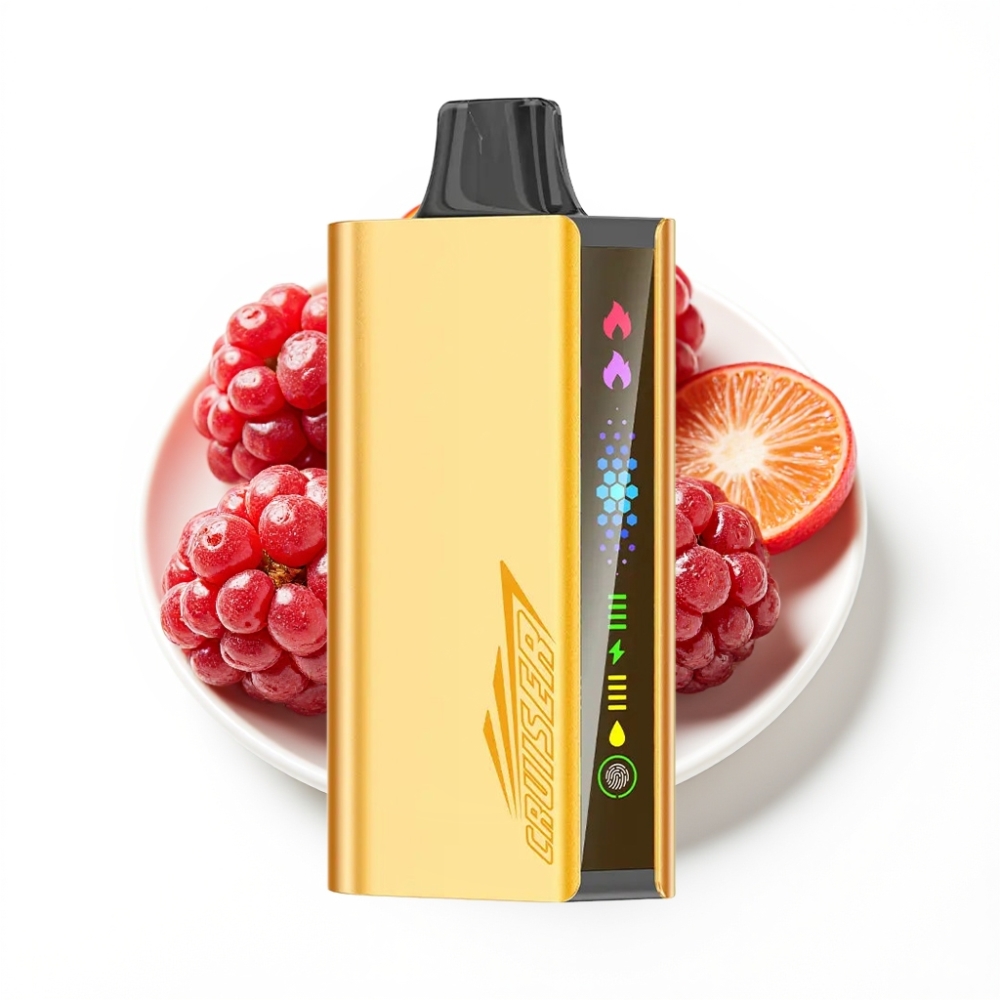 JNR Cruiser 12000 Puffs No-Charge Disposable Vape Glace Mûre avec écran animé et batterie intégrée