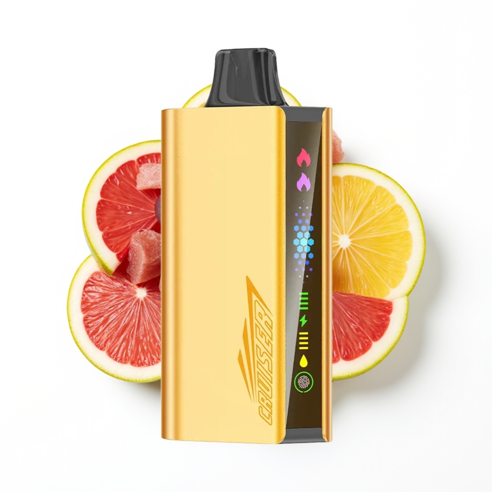 JNR Cruiser 12000 Puffs No-Charge Disposable Vape Glace au Raisin avec écran animé et batterie intégrée 3500 mAh