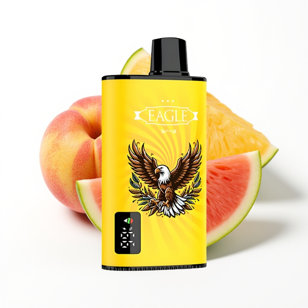 JNR EAGLE Smart 23000 Puffs Disposable Vape Pêche Mangue Pastèque avec Ecran Digital et Bobine Mesh 1.0ohm