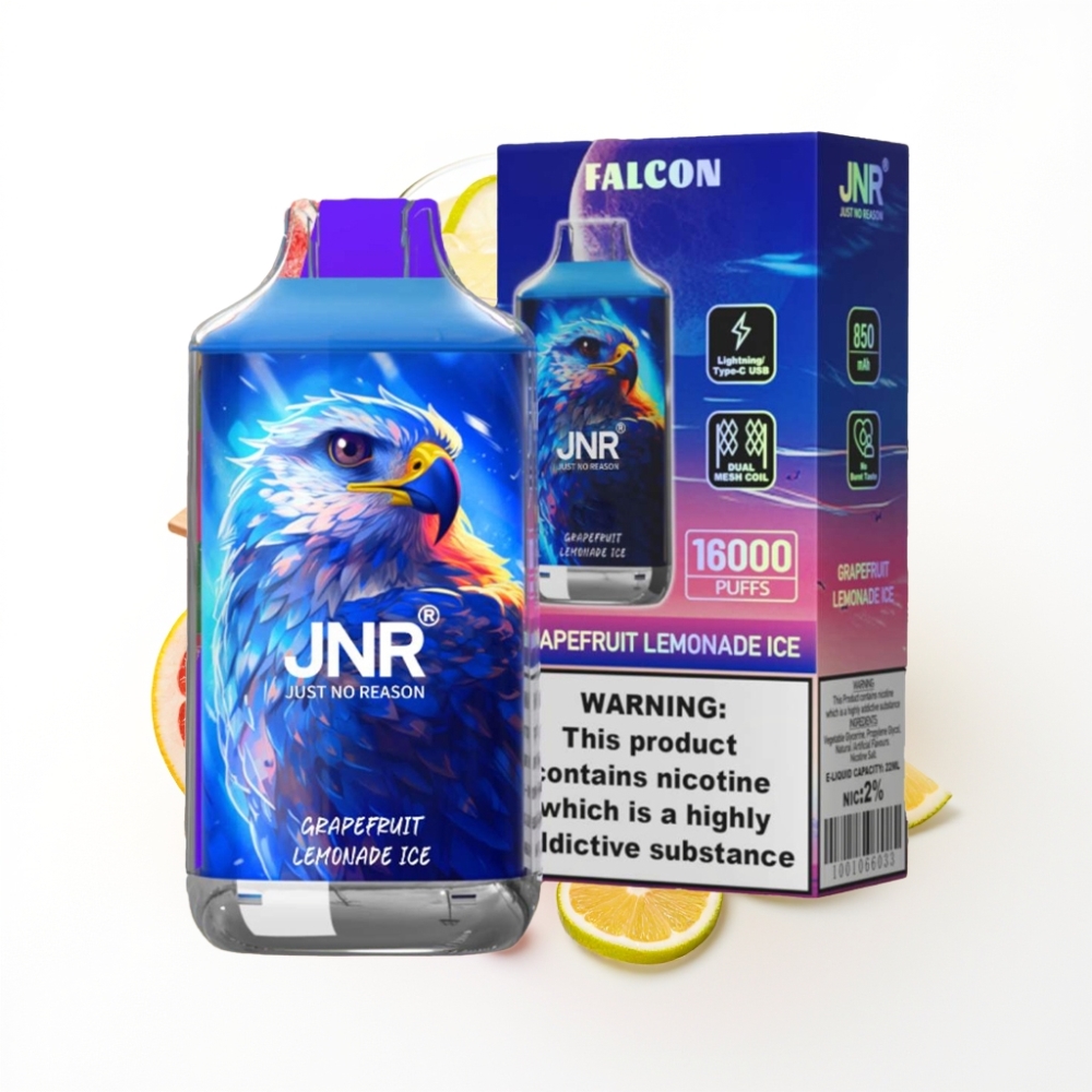 JNR Falcon 16000 Puffs Glace Pamplemousse Citronnade avec LED Intelligente
