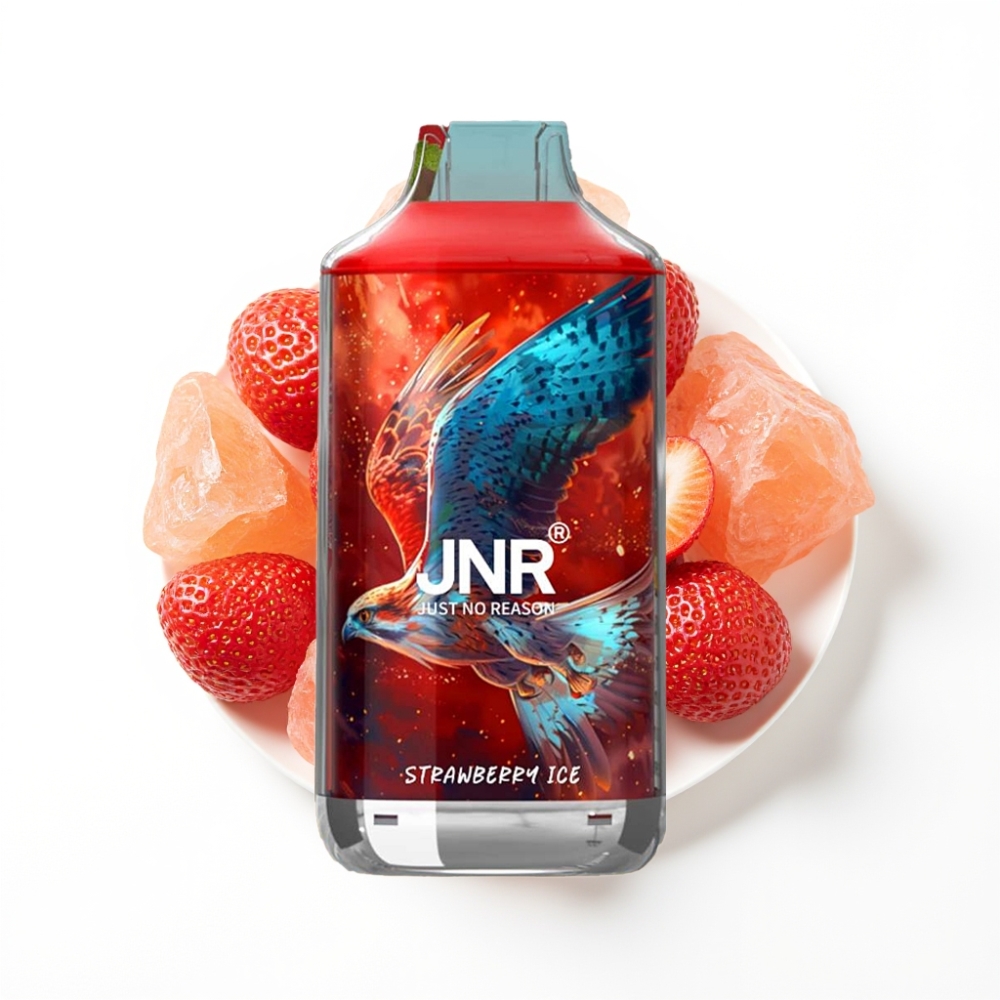 JNR Falcon 16000 Puffs Vapoteuse Jetable Fraise Glacée avec 22ml et Dual Mesh Coil