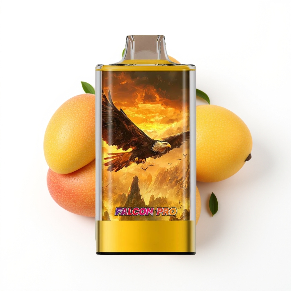 JNR Falcon Pro 28000 Disposable Vape Mangue Fruit de la Passion avec Smart Display et USB Type-C