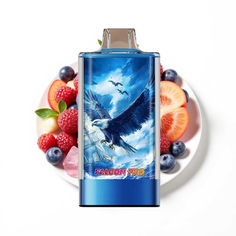 JNR Falcon Pro 28000 Disposable Vape Myrtille Glacé avec 28000 Puffs et 5% Nicotine