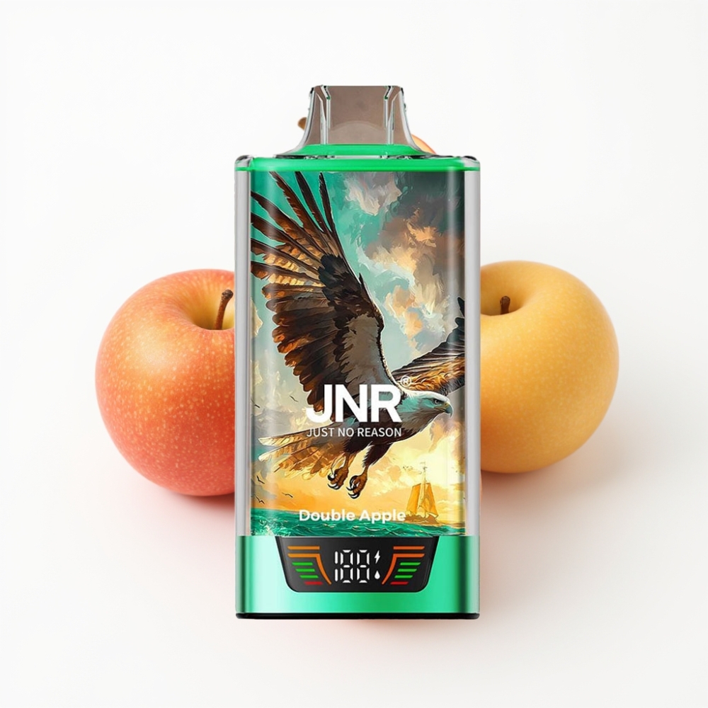 JNR Falcon Pro 28000 Vape Jetable Double Pomme avec 28000 Puffs et USB Type-C
