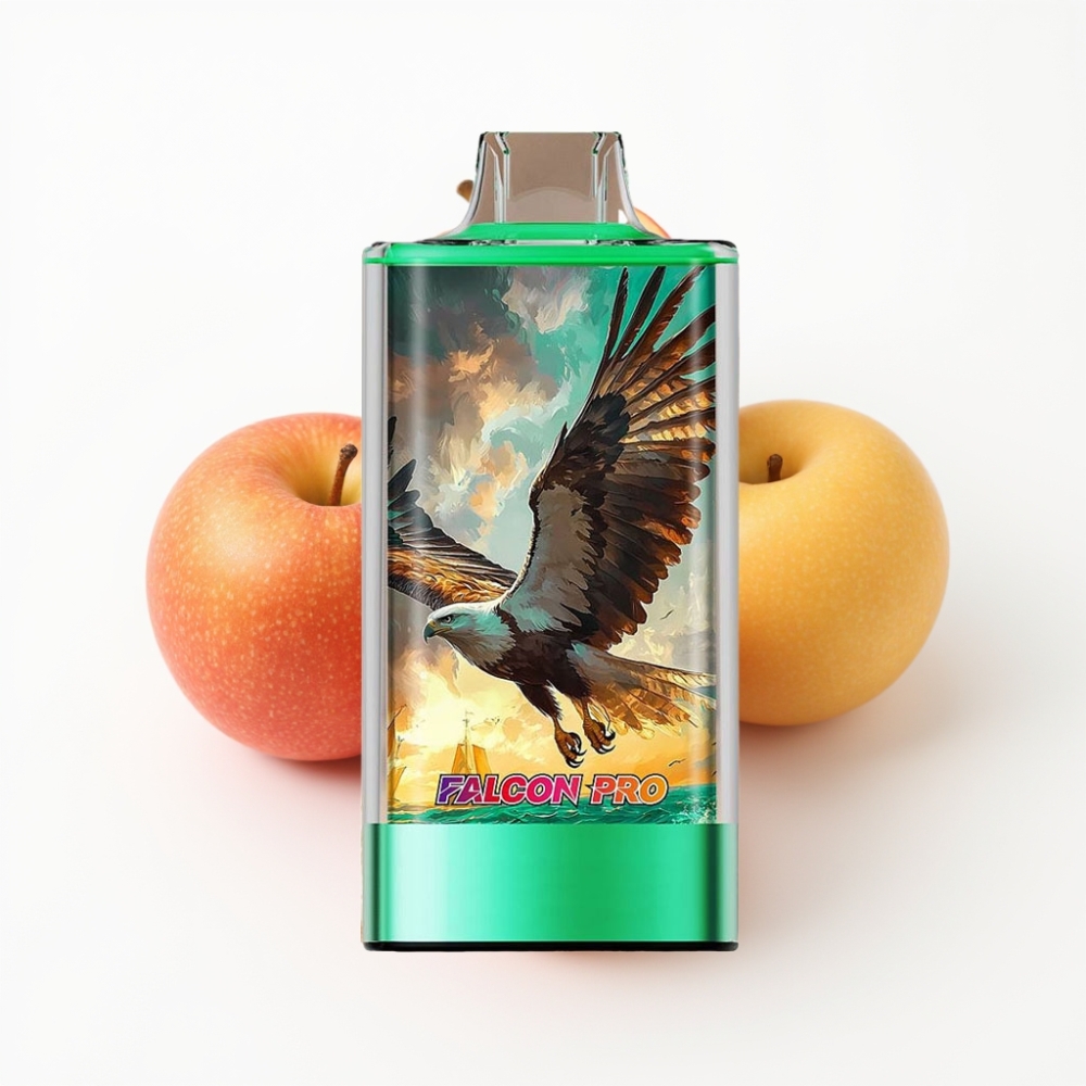 JNR Falcon Pro 28000 Vape Jetable Double Pomme avec 28000 Puffs et USB Type-C
