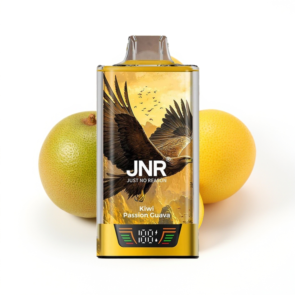 JNR Falcon Pro 28000 Vape Jetable Kiwi Passion Goyave avec Affichage Intelligent et USB Type-C