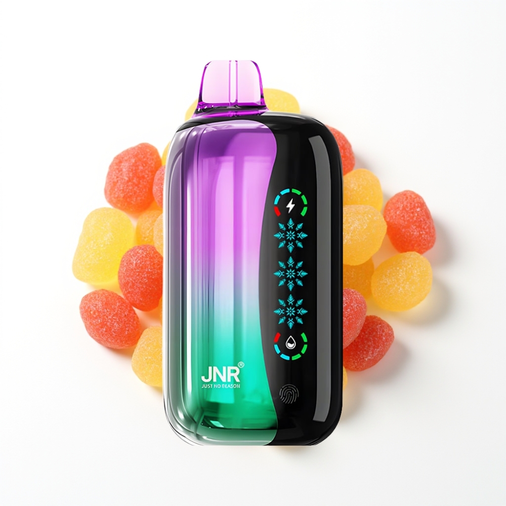 JNR Flex Ice 21000 Puffs Disposable Vape Bonbons Acidulés Cerise et Glace Adjustable