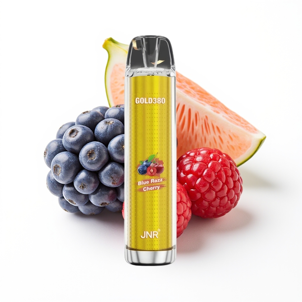 JNR Gold380 6000 Puffs Disposable Vape Bleu Framboise Cerise avec 1500mAh et 13ml