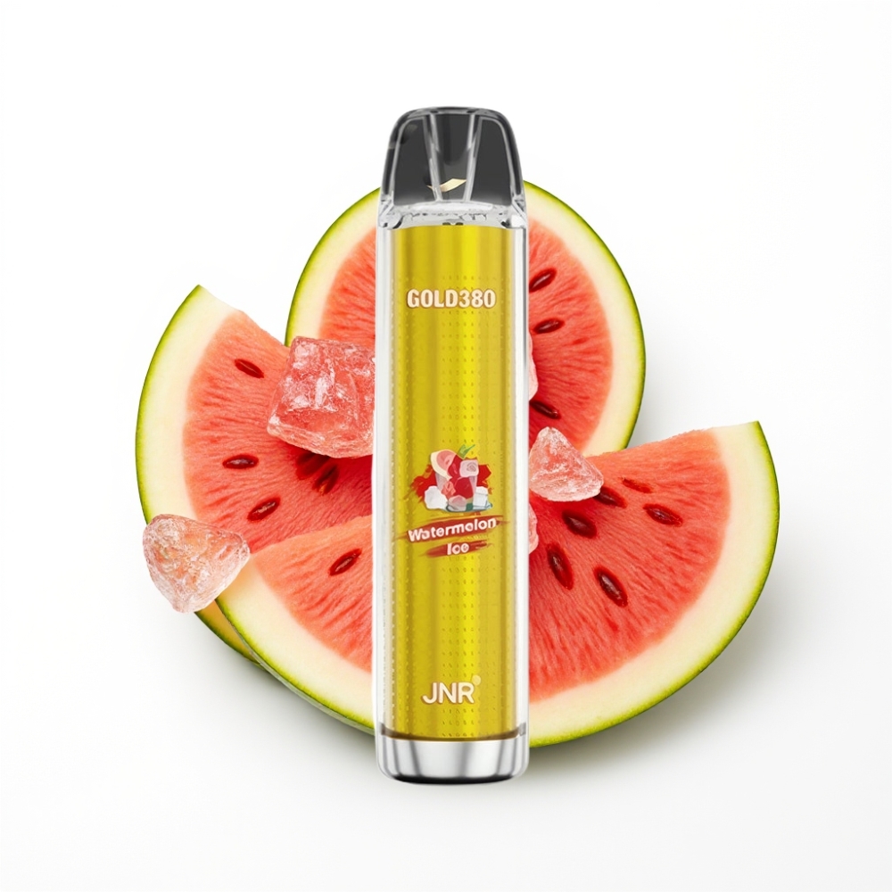 JNR Gold380 6000 Puffs Disposable Vape Glace Pastèque avec Batterie 1500mAh et 13ml