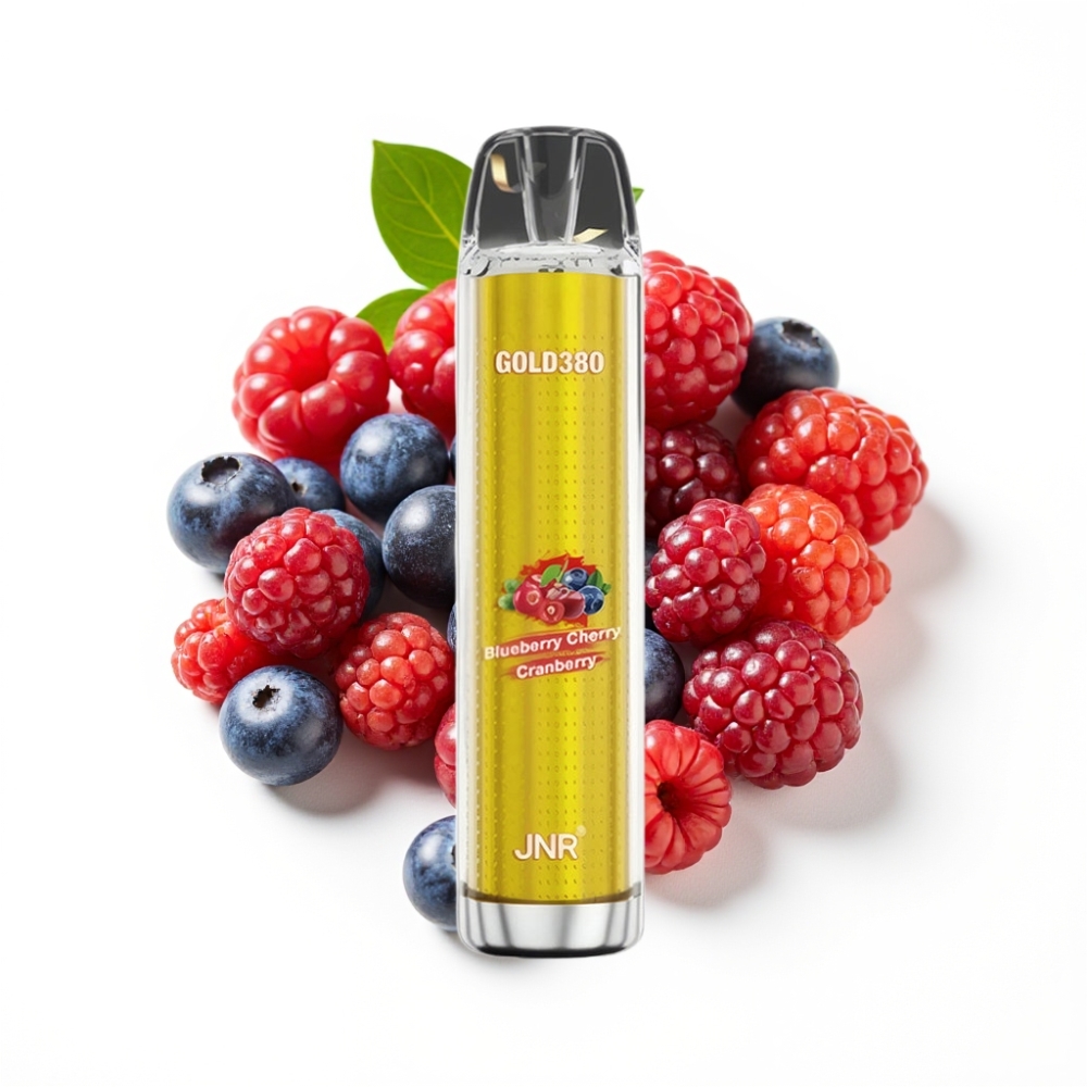 JNR Gold380 6000 Puffs Disposable Vape Myrtille Cerise Canneberge 6000 Puffs 1500mAh