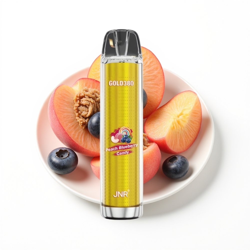 JNR Gold380 6000 Puffs Disposable Vape Pêche Myrtille 1500mAh 13ml