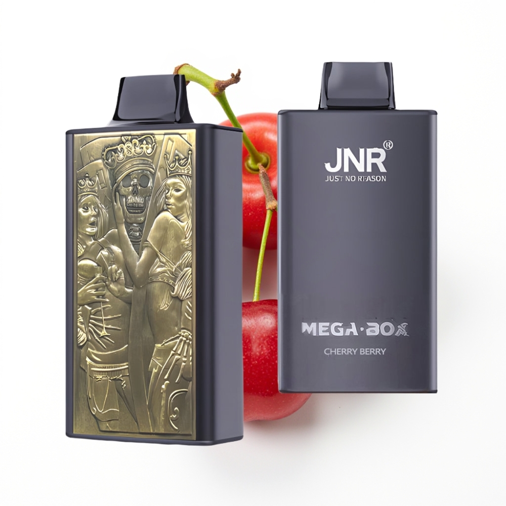 JNR Mega Box 25000 Puffs Disposable Vape Cerise Baies avec 30ml et Charge Rapide Type-C