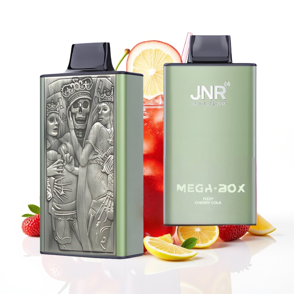 JNR Mega Box 25000 Puffs Disposable Vape Cerise Pétillante Cola Dual Mesh Coil