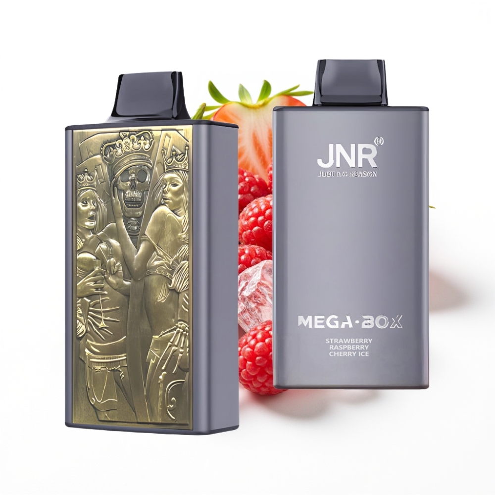 JNR Mega Box 25000 Puffs Disposable Vape Fraise Framboise Cerise Glace avec Dual Mesh Coil