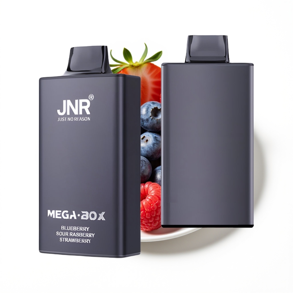 JNR Mega Box 25000 Puffs Disposable Vape Myrtille Framboise Aigre Fraise avec Charge Rapide Type-C