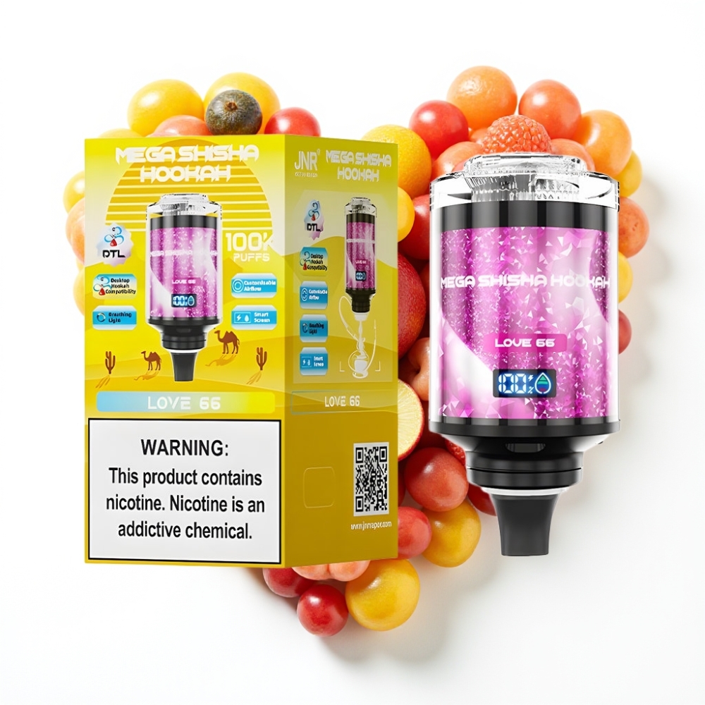 JNR Mega Shisha Hookah 100K Compatibilité Bureau Amour 66 et Écran Intelligent