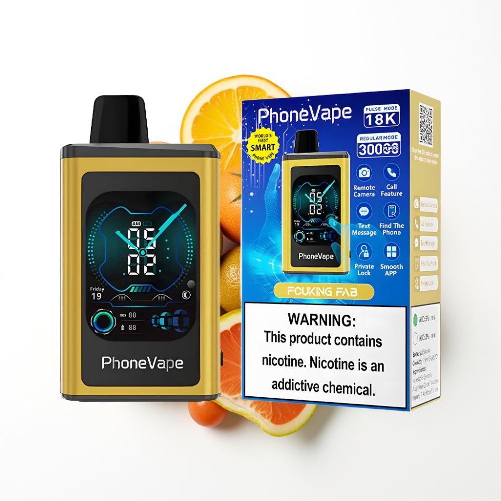 JNR PhoneVape 30000 bouffées Disposable Vape Fucking Fab avec Turbo Mode et App Contrôlé