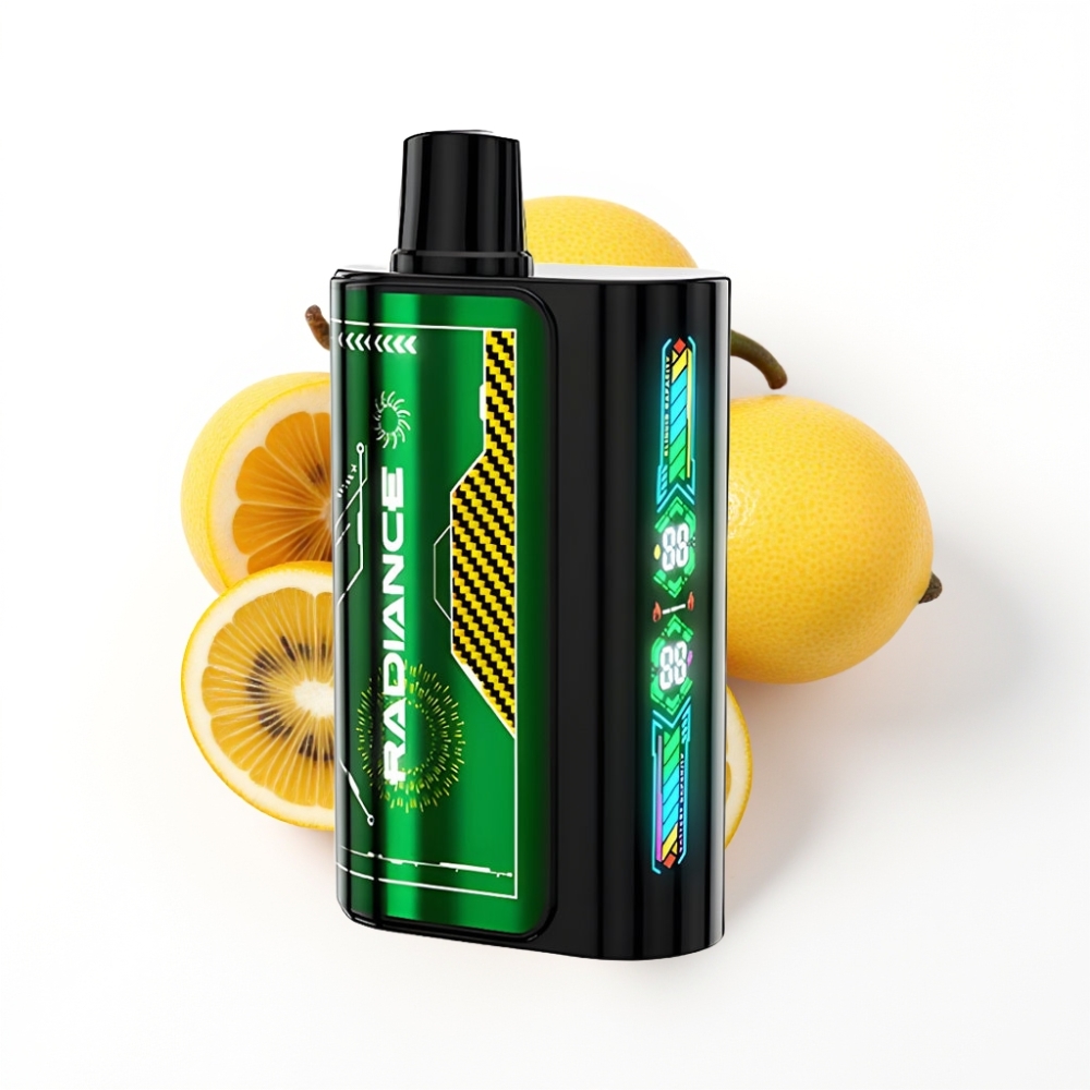 JNR Radiance 31000 Puffs Disposable Vape FRUIT DE LA PASSION KIWI avec écran animé et batterie rechargeable