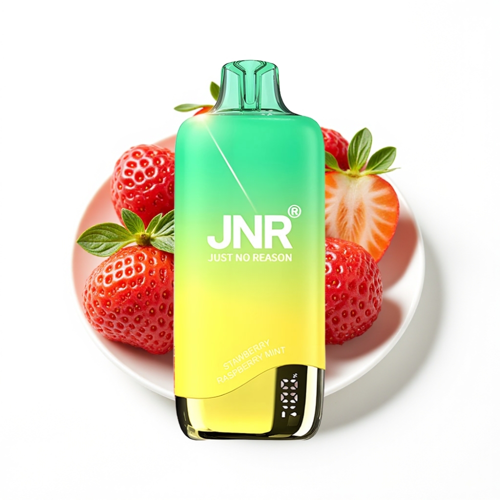 JNR Rainbow 10500 Puffs Disposable Vape Fraise Framboise Menthe avec Batterie 600mAh et 18ml Réservoir