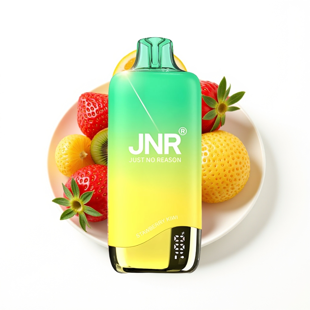 JNR Rainbow 10500 Puffs Disposable Vape Fraise Kiwi avec Batterie 600mAh et 18ml Réservoir