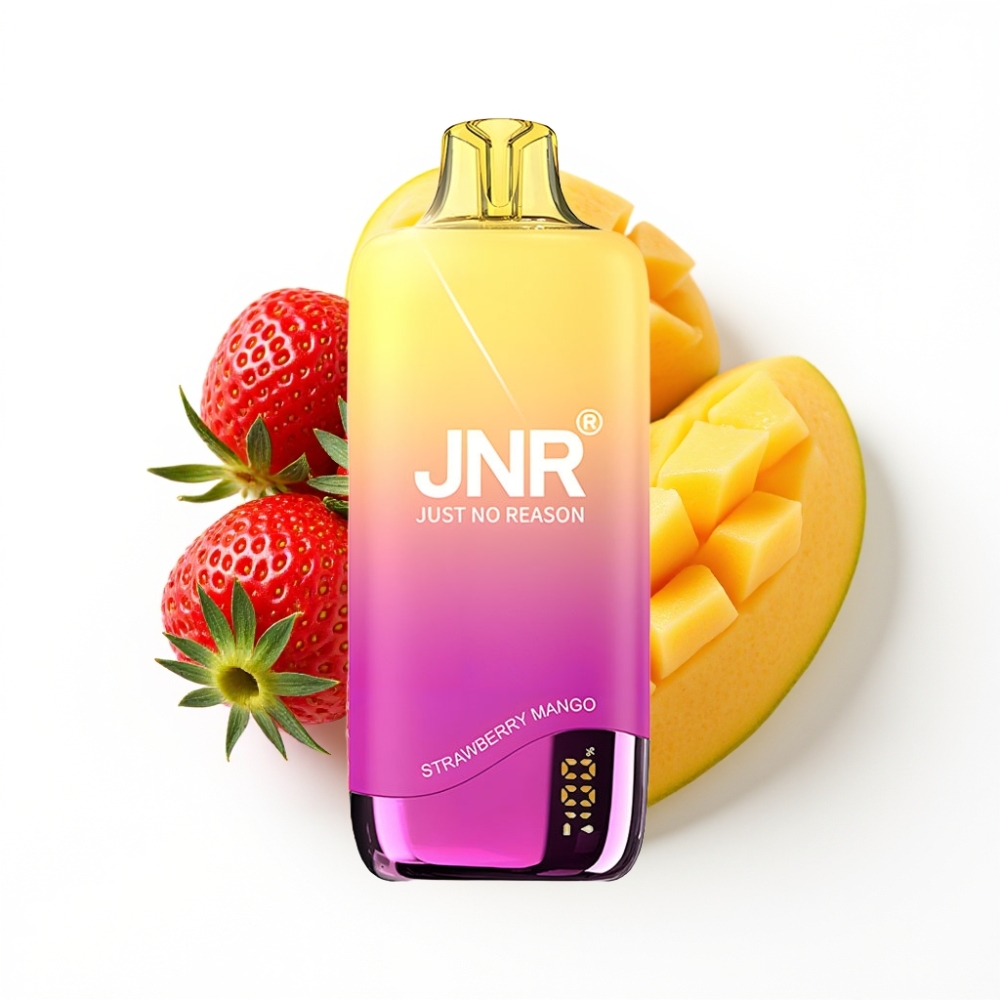 JNR Rainbow 10500 Puffs Disposable Vape Fraise Mangue avec 18ml et USB Type-c