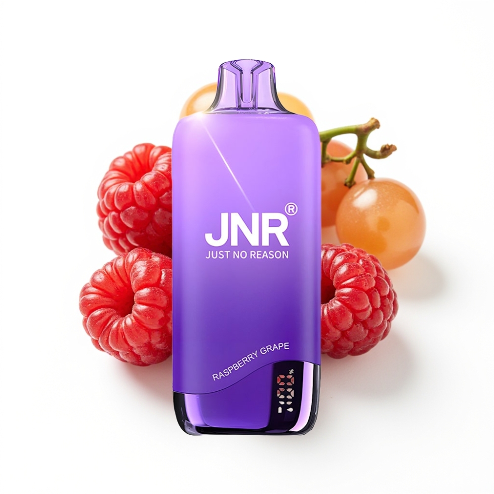 JNR Rainbow 10500 Puffs Disposable Vape Framboise Raisin avec Batterie 600mAh et Réservoir 18ml