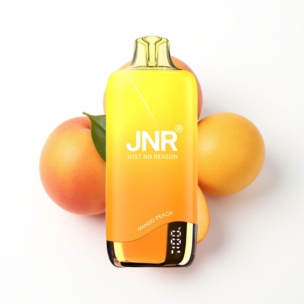 JNR Rainbow 10500 Puffs Disposable Vape Mangue Pêche avec Batterie 600mAh et Réservoir 18ml